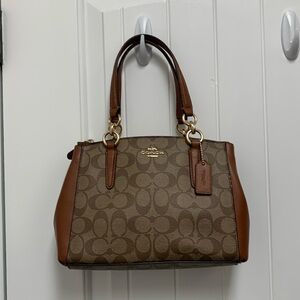 Coach Leather/Logo Pattern Bag